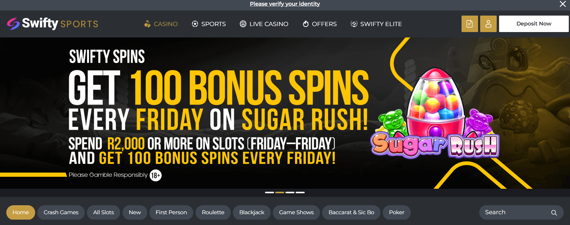Swifty Sports Bonus Spins